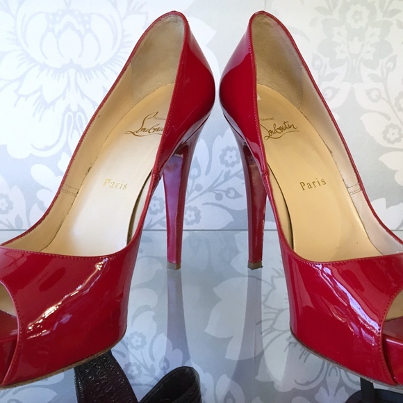 CHRISTIAN LOUBOUTIN Red Hyper Prive Patent Leather - Picture 5 of 8